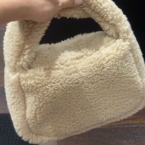 Stand Studio Cream Sherpa Mini Bag